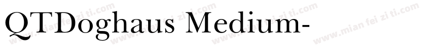 QTDoghaus Medium字体转换